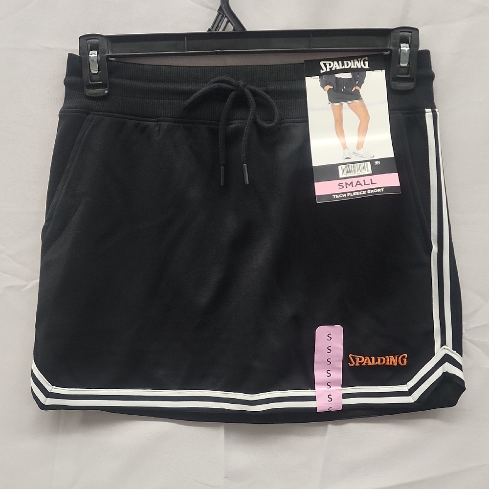 Spalding Black Skort with White‎ and Orange Accents